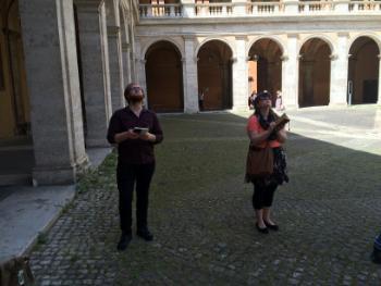 Colin and Emily at St Ivo alla Sapienza